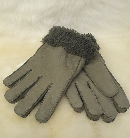 Ötujjas, nappásított, kézműves, férfi irha kesztyű